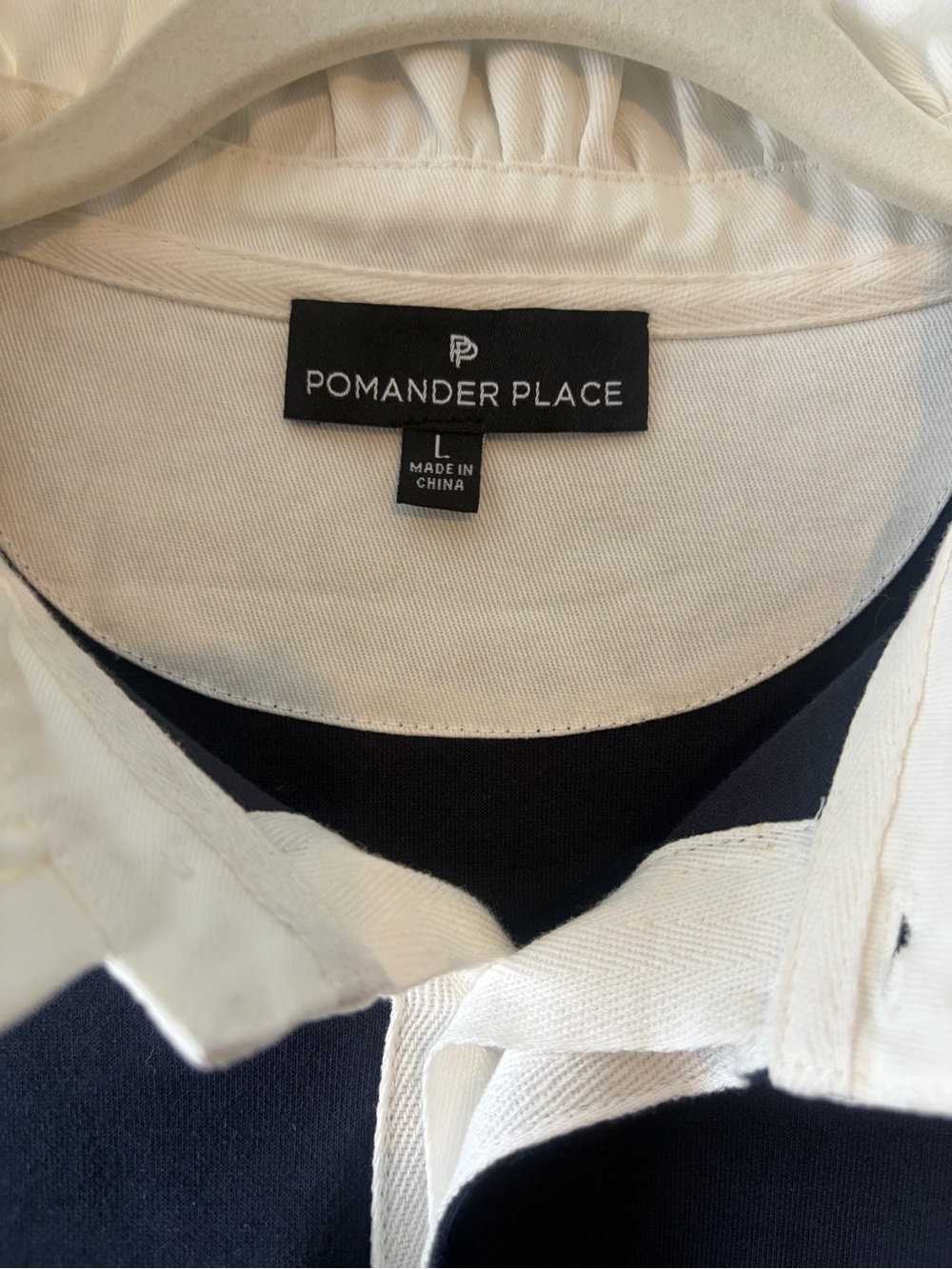Tuckernuck Pomander Place Navy Charlotte Terry Top-Size L - Picture 4 of 4